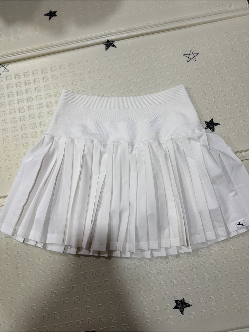 JoyLab White Pleated Athletic Skort